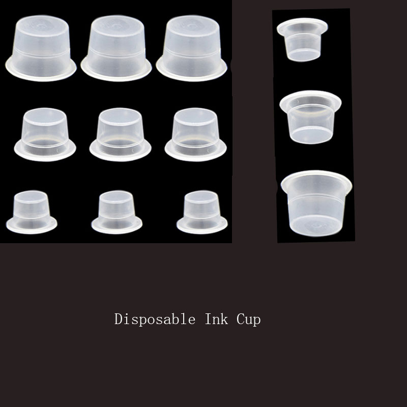 Eyelash Extension Permanent - Disposable Tattoo Ink Cups Small Medium
