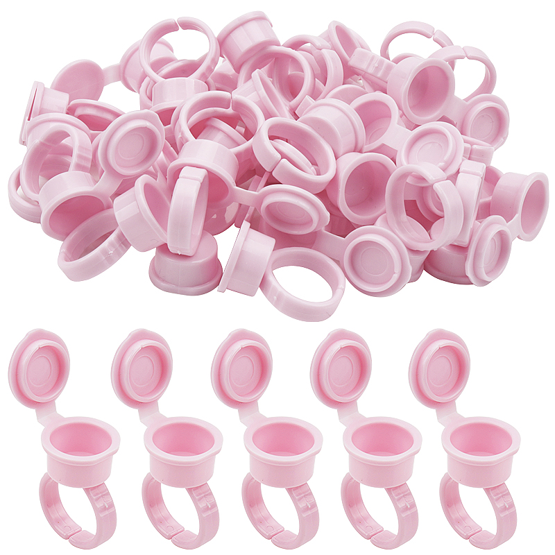 Eyelash Extension Permanent - 50 Pcs Eyelash Extension Glue Holder