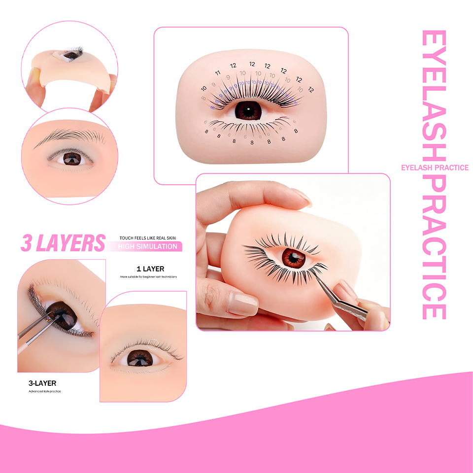 3 Layers Lashes Reusable Manne - Eyelash Extension Doll Eye recension och pris
