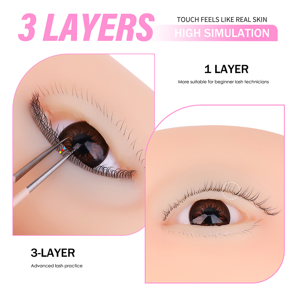 3 Layers Lashes Reusable Manne - Eyelash Extension Doll Eye recension och pris