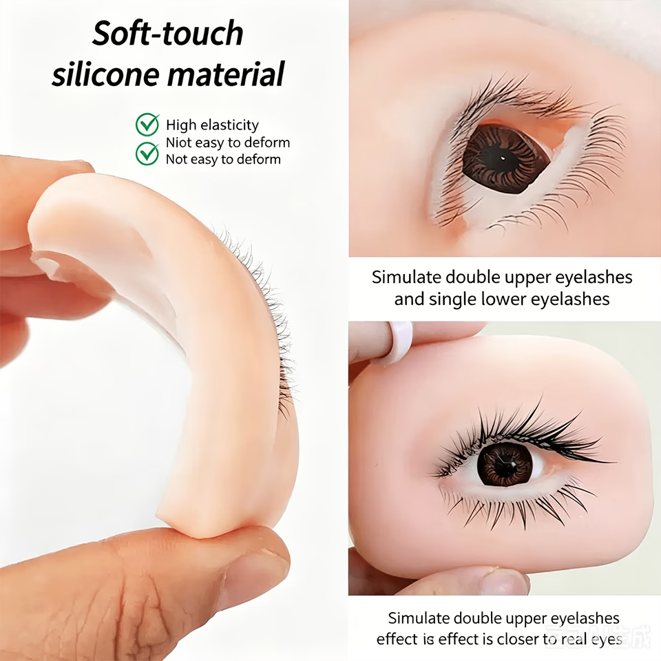 1/3 Layers Lashes Reusable Man - Eyelash Extension Doll Eye recension och pris