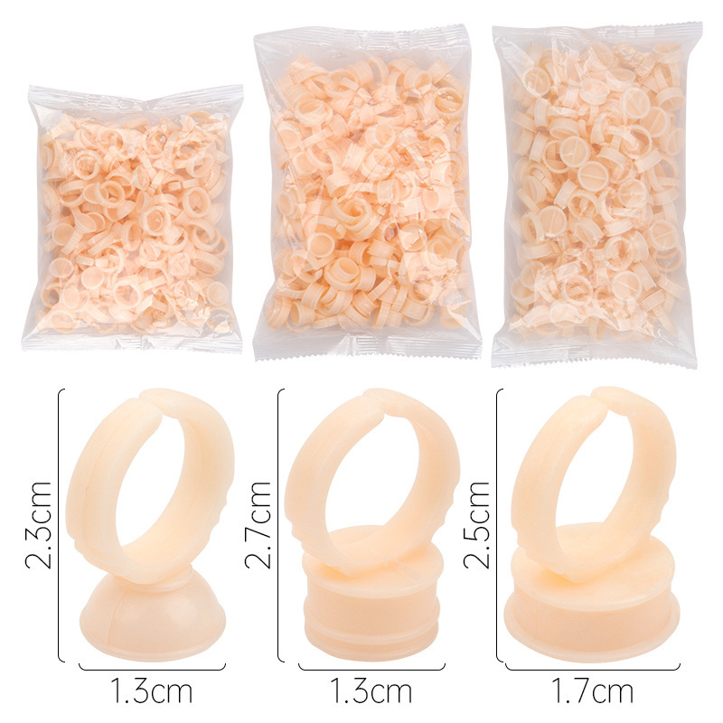 100pcs Disposable Soft Silicon - Eyelash Extension Permanent recension och pris