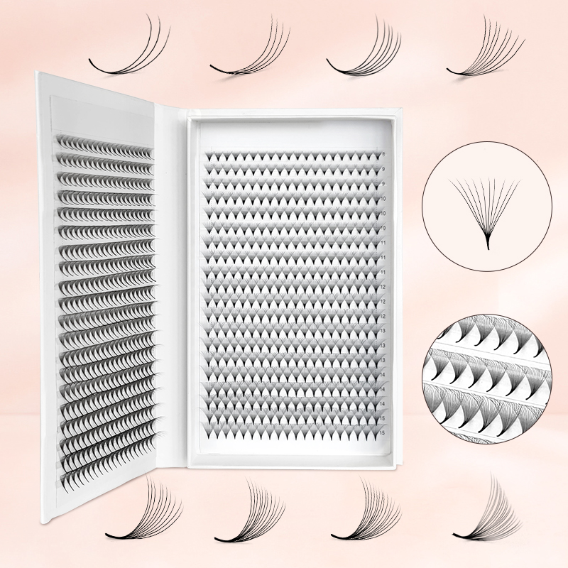 800/1600 Premade Volume Lash F - Eyelash Extension Double Volume recension och pris