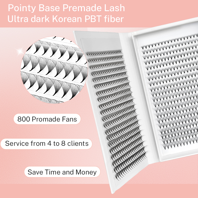 800/1600 Premade Volume Lash F - Eyelash Extension Double Volume recension och pris