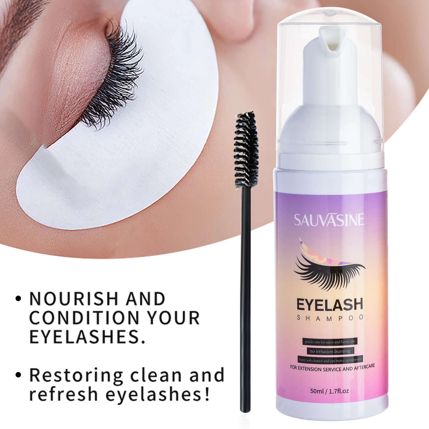 5/10PCS 50ML Eyelash Extension - Eyelash Extension Wash recension och pris