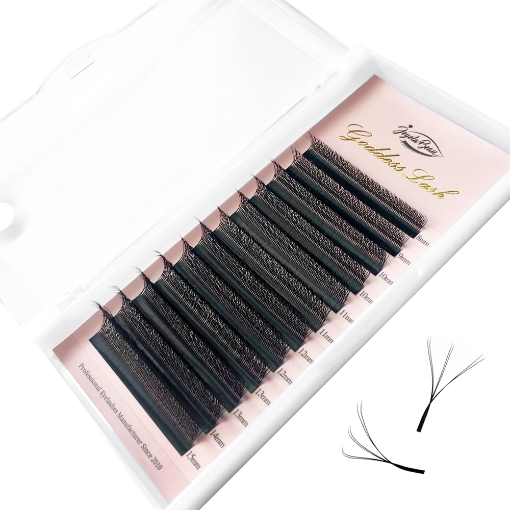 Goddess Double 3D/4DW Shaped E - Eyelash Extension Double Volume recension och pris