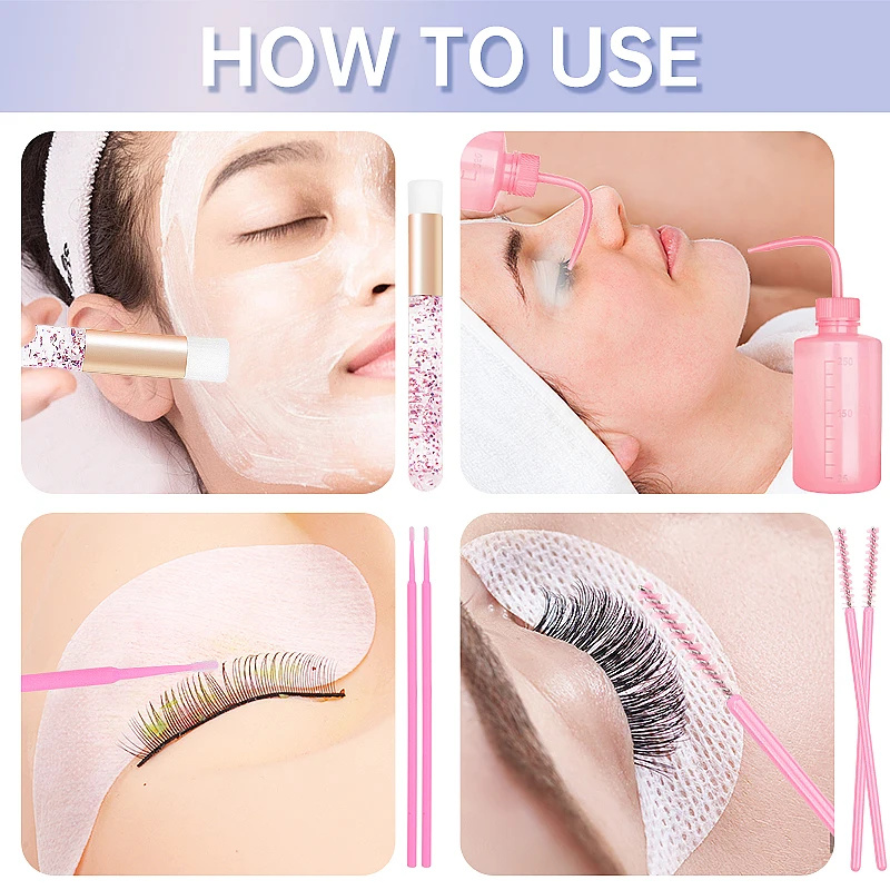 153pcs/Set Eyelash Extension S - Eyelash Extension Wash recension och pris
