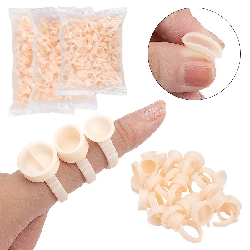 100pcs Disposable Silicone Tat - Eyelash Extension Permanent recension och pris