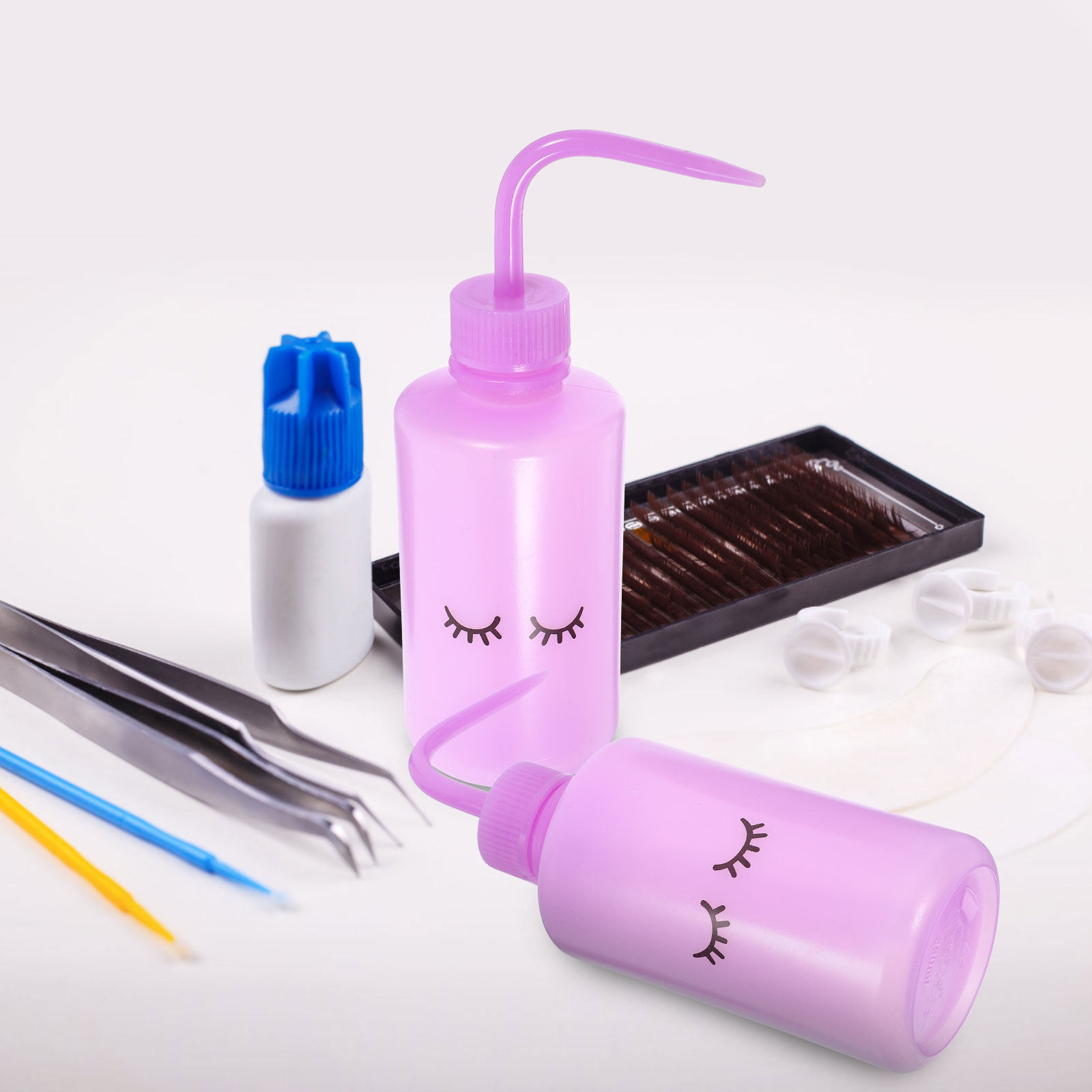 2Pcs Lash Washing Bottle Eyela - Eyelash Extension Wash recension och pris
